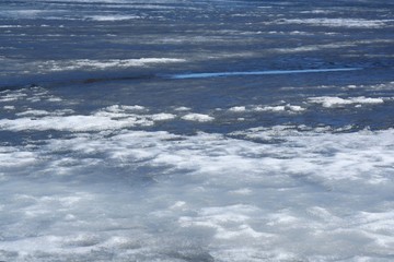 Fototapeta na wymiar Lód na rzece