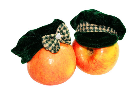 apples in hats