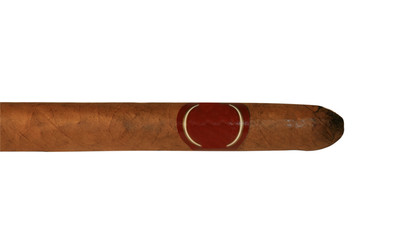 The Cuban cigar, it is isolated on a white background
