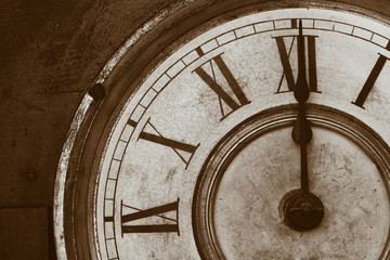 Fototapeta na wymiar Antique Clock Face