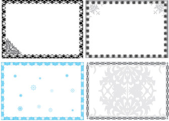 four geometrical frames