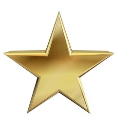 Gold 3D star
