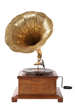 old fashioned gramophone