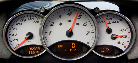 Sportscar Instrument Panel