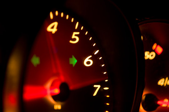 Glowing Tachometer
