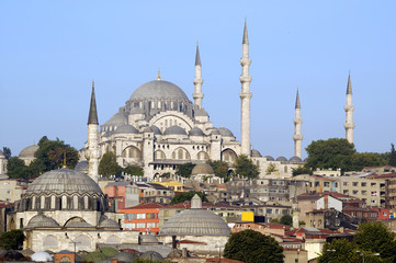 Fototapeta na wymiar Istanbul, Turkey, Meczet Sulejmana Wspaniałego