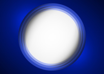 blue circle frame