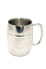 object on white - kitchen utensil - Metal beer mug