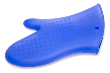 object on white - kitchen utensil - oven glove