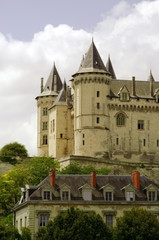 Fototapeta na wymiar Zamek w Saumur Francja.