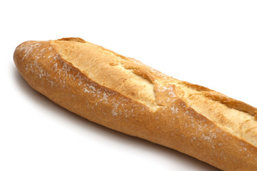 baguette on white background
