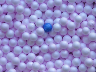 billes blanches de polystyrène