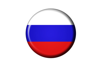 Russische Flaggen Knopf