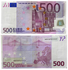 One banknote 500 euro