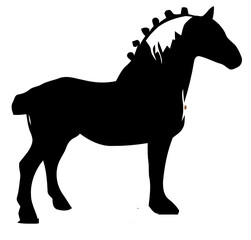 cavalo da raça percheron