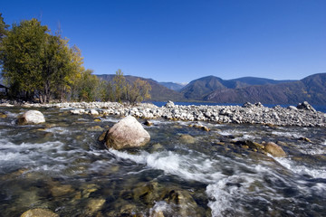 Big Chili river and Teletskoe lake