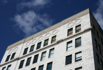 Classic Architecture on White Building