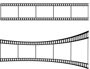 Fototapeta premium gebogene filmrolle