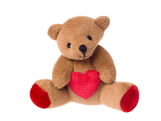 Little teddy with a heart