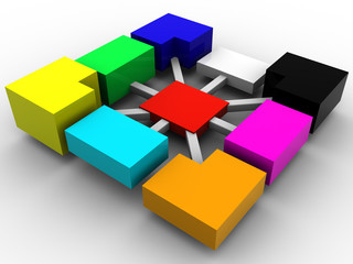 The abstract three-dimensional concept