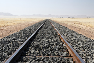 Bahnlinie in Namibia