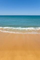 absolute perfect beach golden sand gentle wave