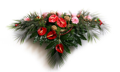 Christmas decoration isolated on white - 5750539