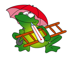 Obraz premium grenouille météo