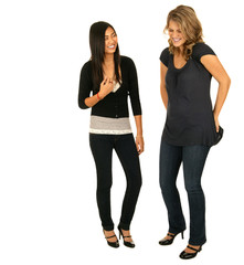 Asian And Caucasian Girls Laughing 2