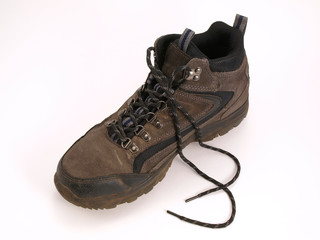 Hiking boot with laces