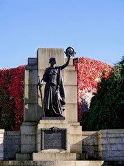 Monument of war heros in Plymouth