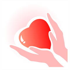 Obraz premium heart in hands