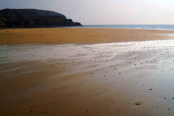 The headland at cap hague normandy.