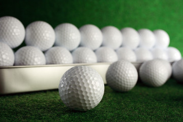 Golfballs in gift set for great play