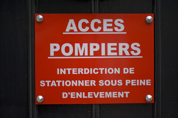 acces pompier