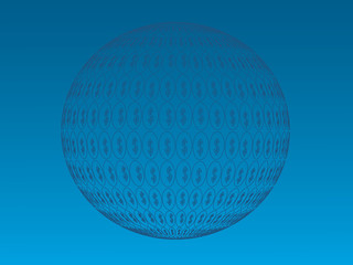 Abstract vector dollar blue circle