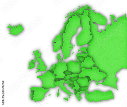 Illustration De Carte De L'Europe 3D Illustration Stock ...