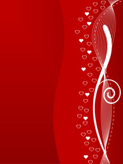 Abstract Valentines Day background with copyspace room 