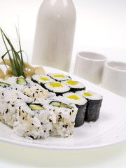 sushi und sake reiswein