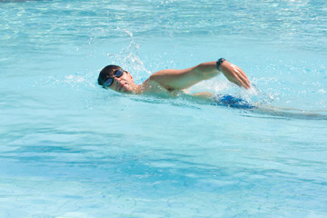 Swimming man