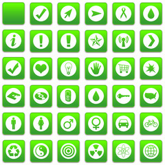 Green Web Buttons