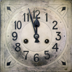 retro mechanical clock