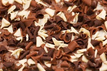 Chocolate topping of cake