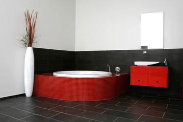 Red bathroom, Japanese style room