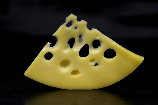 the piece of the cheese