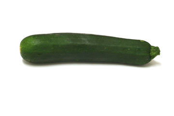 Courgette on a white background.