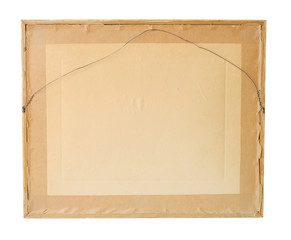 Rear side of an old photo frame