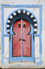 blue door - tunisia - africa