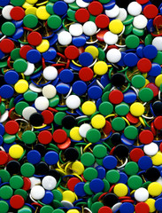 Colourful Abstract Background made from a large pile of pins