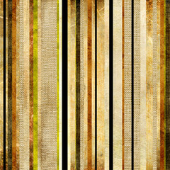 Grunge striped background over canvas texture